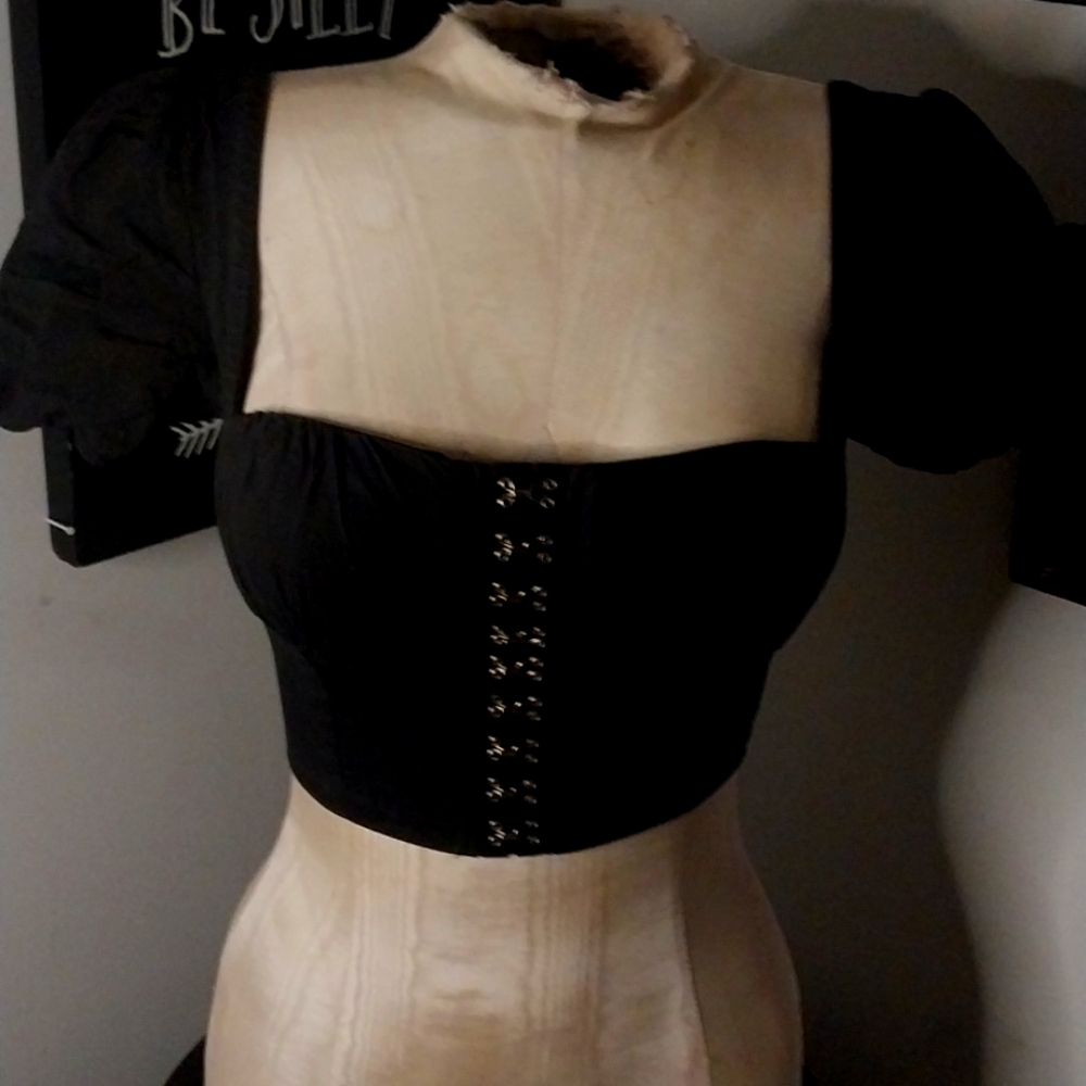White Fox Boutique Elegant Black Crop Top